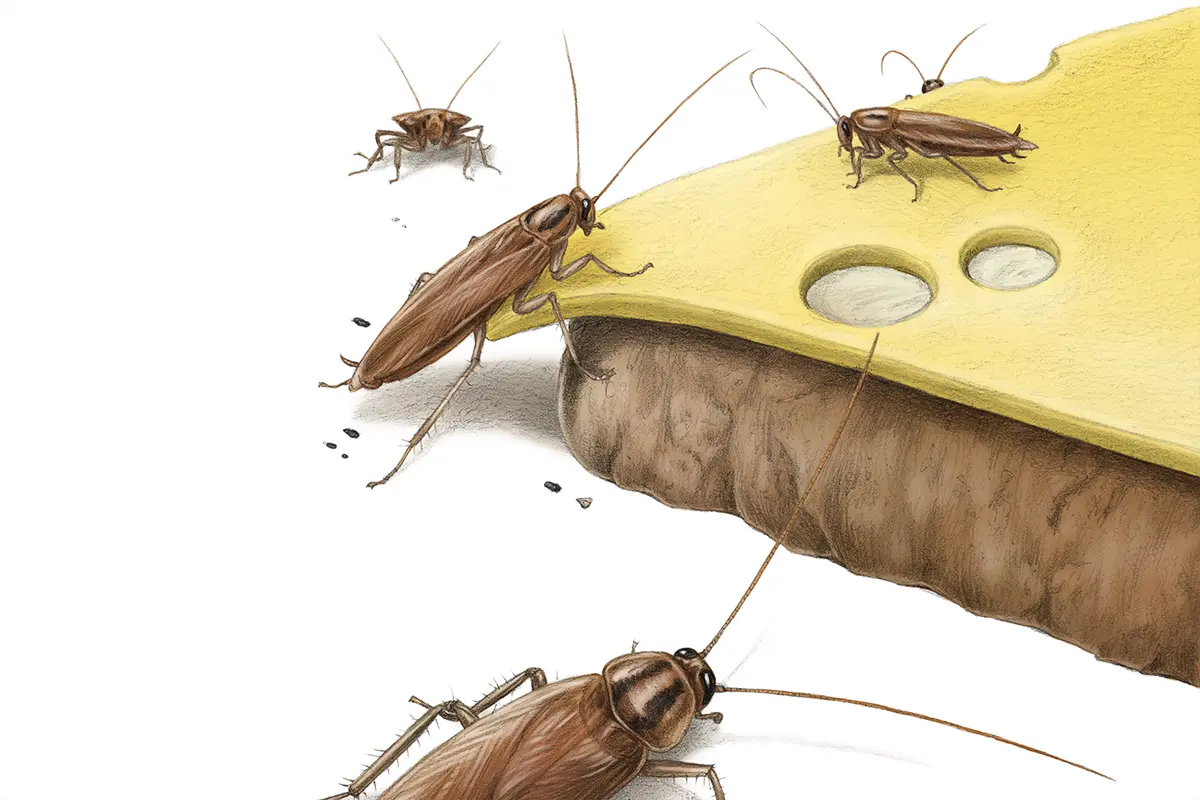 Hui, Spinne: Illustration zur Deutschen Schabe