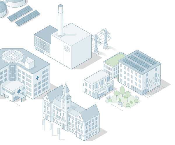 Isometrische Gebäude: Vorschaubild