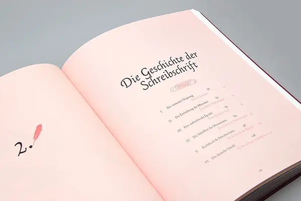 Schreibschriften: Kapitelübersicht der Geschichte der Schreibschrift